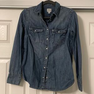 J.Crew Women’s Denim button down shirt